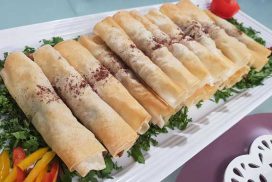 طريقة عمل رول المسخن الفلسطيني بالدجاج وخبز الصاج