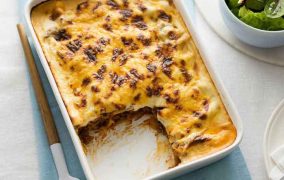 عمل باستا ( معكرونة ) بالقشطة والبشاميل لمائدة افطار رمضان