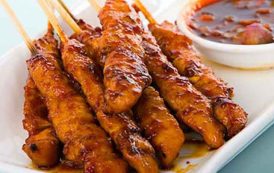 ساتي الدجاج على الطريقة الآسيوية