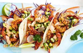 سندوتشات تاكو الروبيان بالطريقة المكسيكية