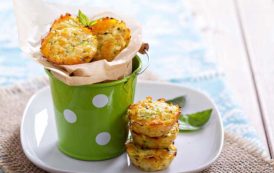 كب كيك الكوسا و جبن البارميزان