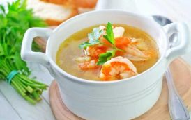 شوربة الجمبري البيضاء