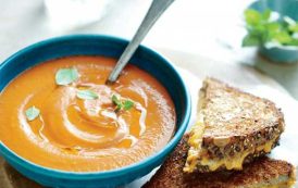 شوربة الطماطم المشويه بالكريمة