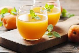 عصير قمر الدين بالبرتقال