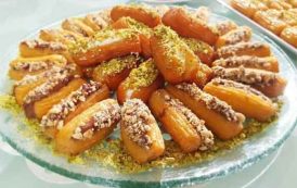 بلح الشام بالشوكولاته والفستق