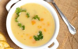 شوربة البطاطس بالكريمة والجزر