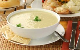 شوربة البطاطس بالكريمة والمشروم