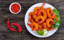 جمبري مقلي بالفلفل الحار