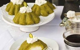 مفروكة الفستق الحلبي بالقشطة