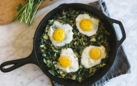 سبانخ بالبيض