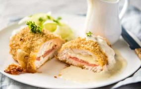 الكوردون بلو مع الصوص الأبيض