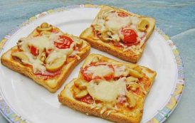 بيتزا التوست على الطريقة الفرنسية