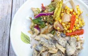 بيف ستروجانوف بالخضار