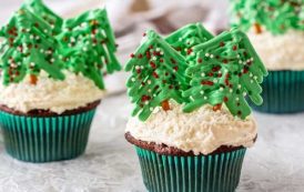 كب كيك شجرة الميلاد خطوة بخطوة