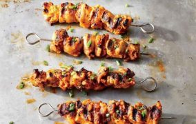 كباب الدجاج السوري المشوي على الفحم