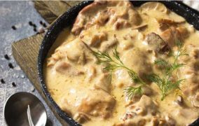 دجاج بالجبن الكريمى