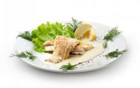 سمك فيليه بصوص الكريمه البيضاء