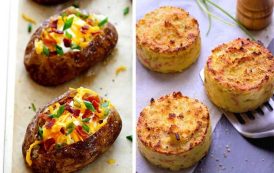 بطاطس بالفرن بطرق مختلفة