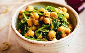 سبانخ بالحمص