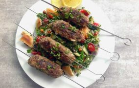 كفته لحم ضاني علي الفحم