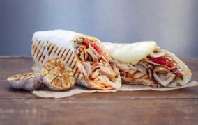 شاورما الدجاج والفطر