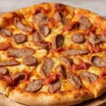 البيتزا بالسوسيس البيتزا بالسوسيس