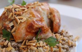 دجاج محشي بالفرن