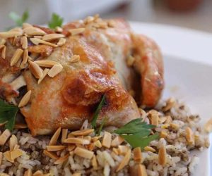 دجاج محشي بالفرن