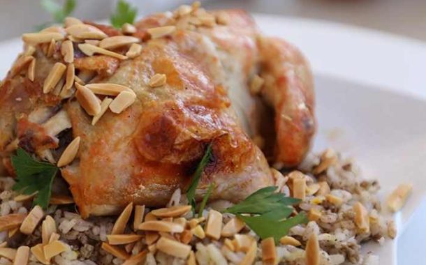 دجاج محشي بالفرن