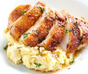 دجاج مشوي بالزعتر