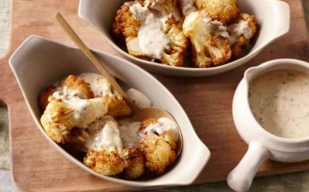 طاجن القرنبيط بالطحينة